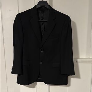 Stafford Black Sport Coat Classic Single-Breasted Blazer